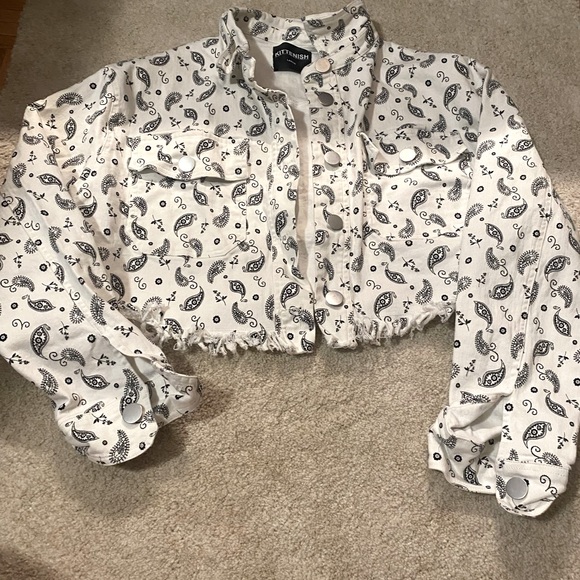 COPY - Kittenish cropped denim jacket - Picture 4 of 4